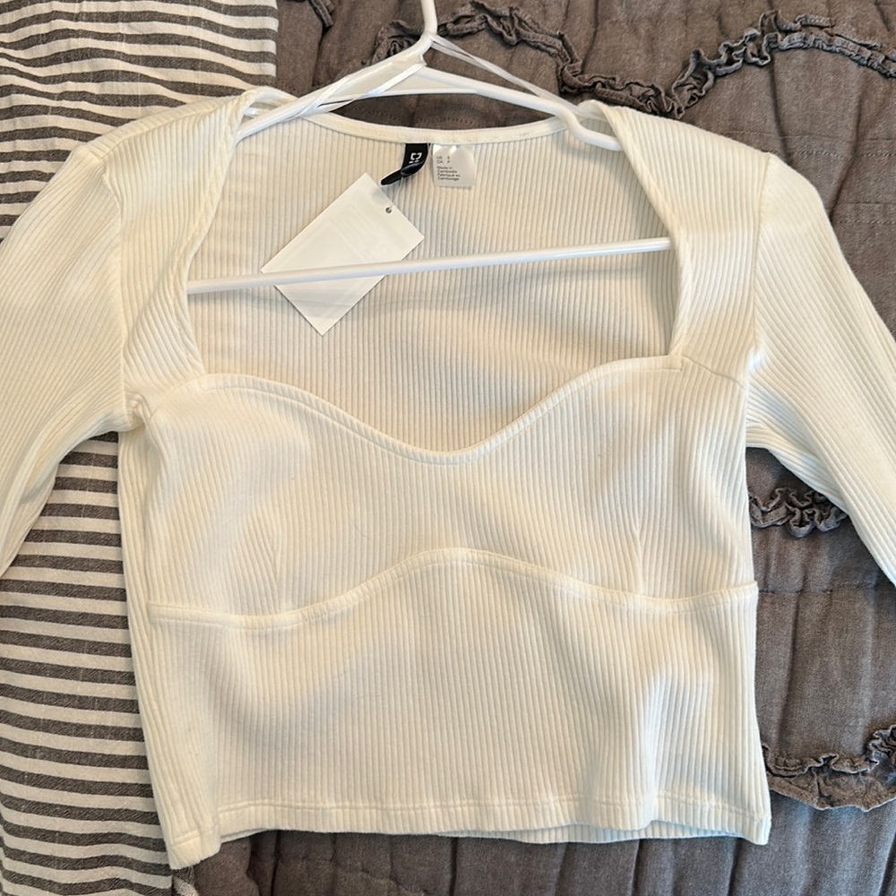 H&M white longsleeve
